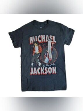 Black Michael Jackson Graphic Short Sleeve Tee